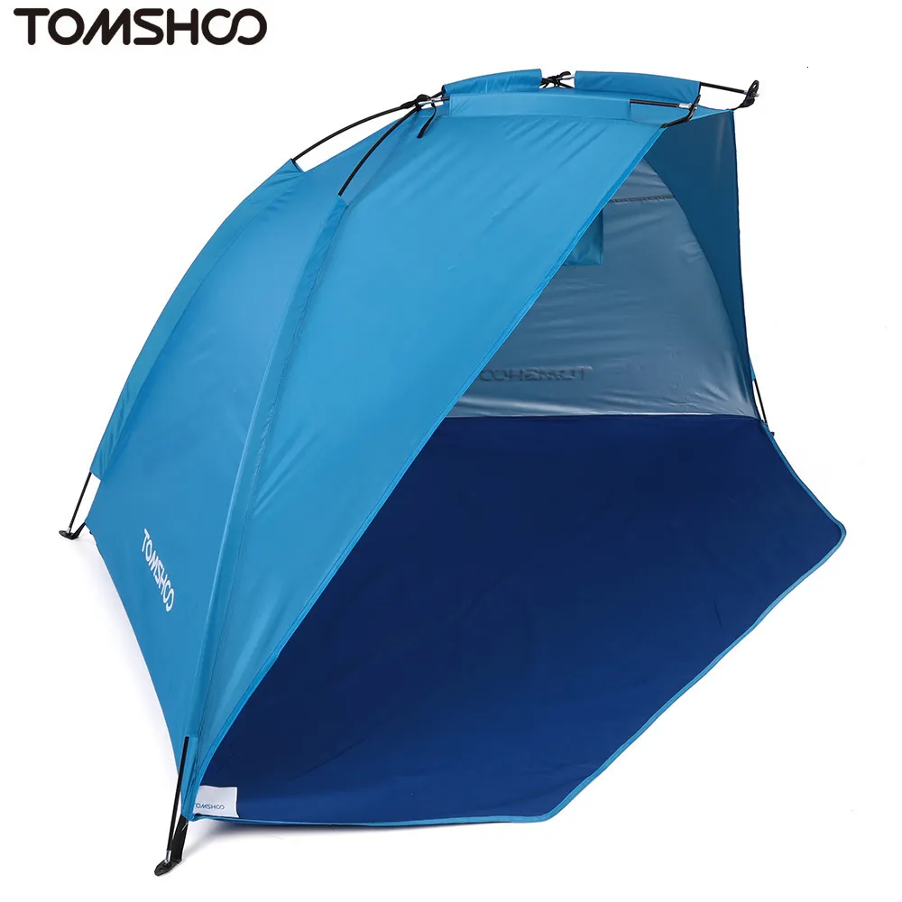 Палатки и укрытия Tomshoo 2 человек на открытом воздухе пляжные укрытия для спортивного кемпинга УФ -защита лета для рыбалки парка для пикников 230621