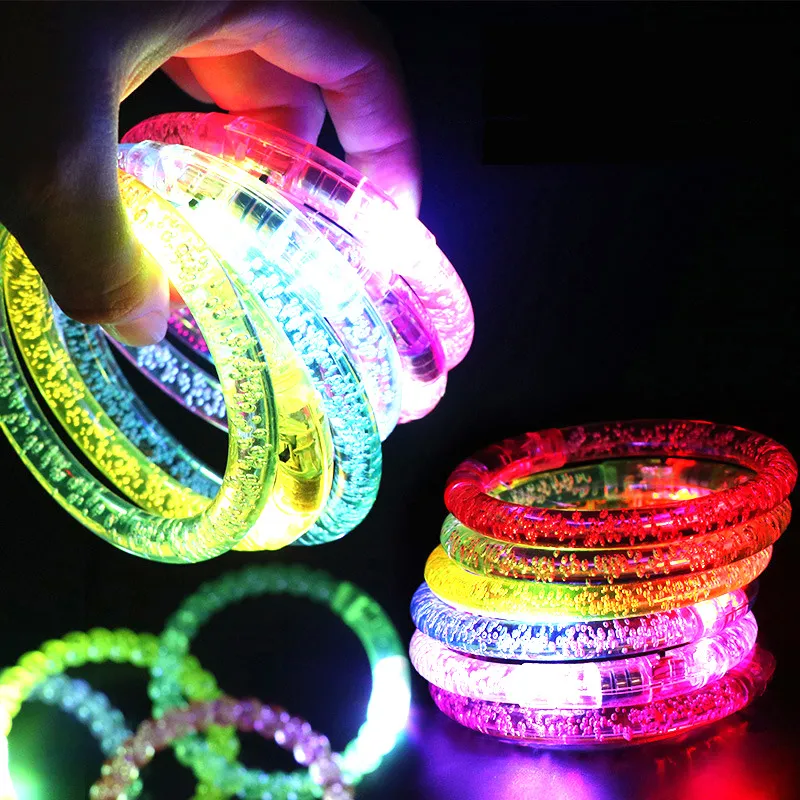 LED Glow Sticks Bulk Colorful RGB Luminous Foam Stick Cheer Tube Dark Light  for Xmas Birthday Wedding
