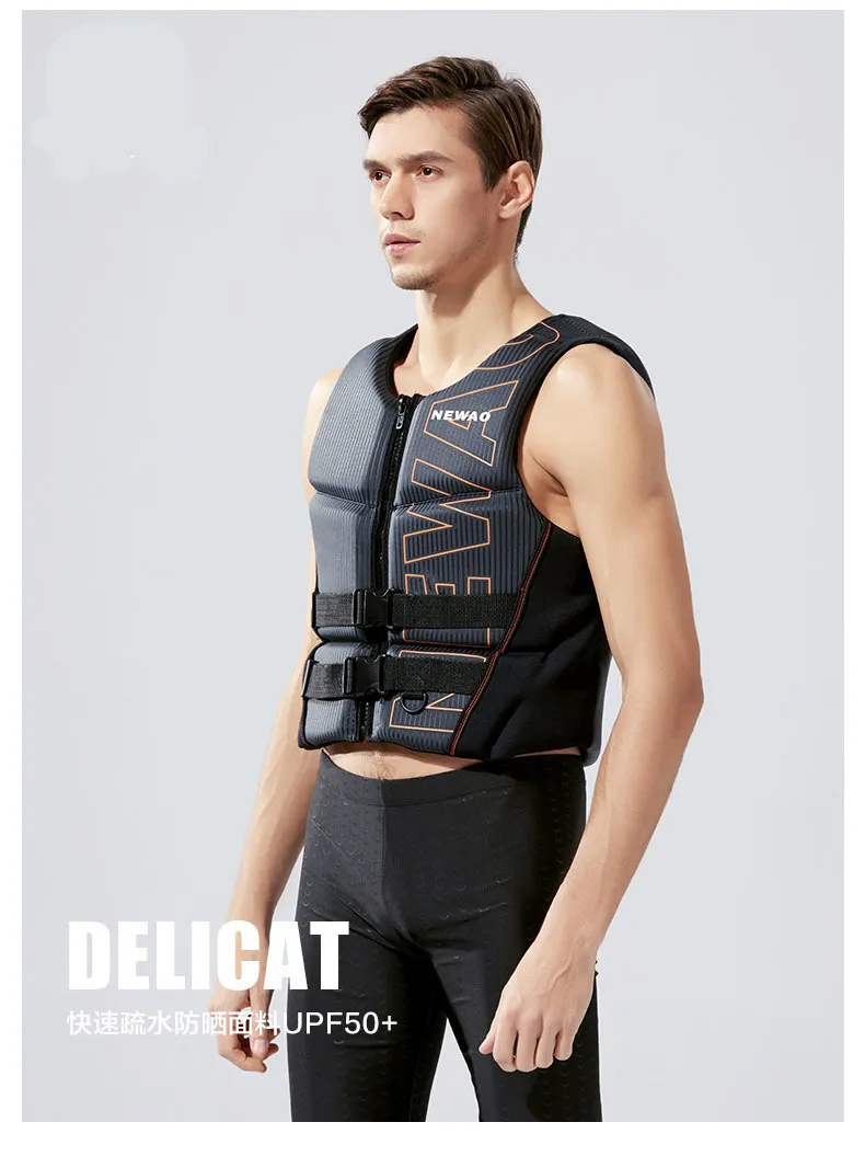 Giubbotto Di Salvataggio In Neoprene Per Adulti - Galleggiante Per Kayak, Nuoto, Pesca E Sport Acquatici