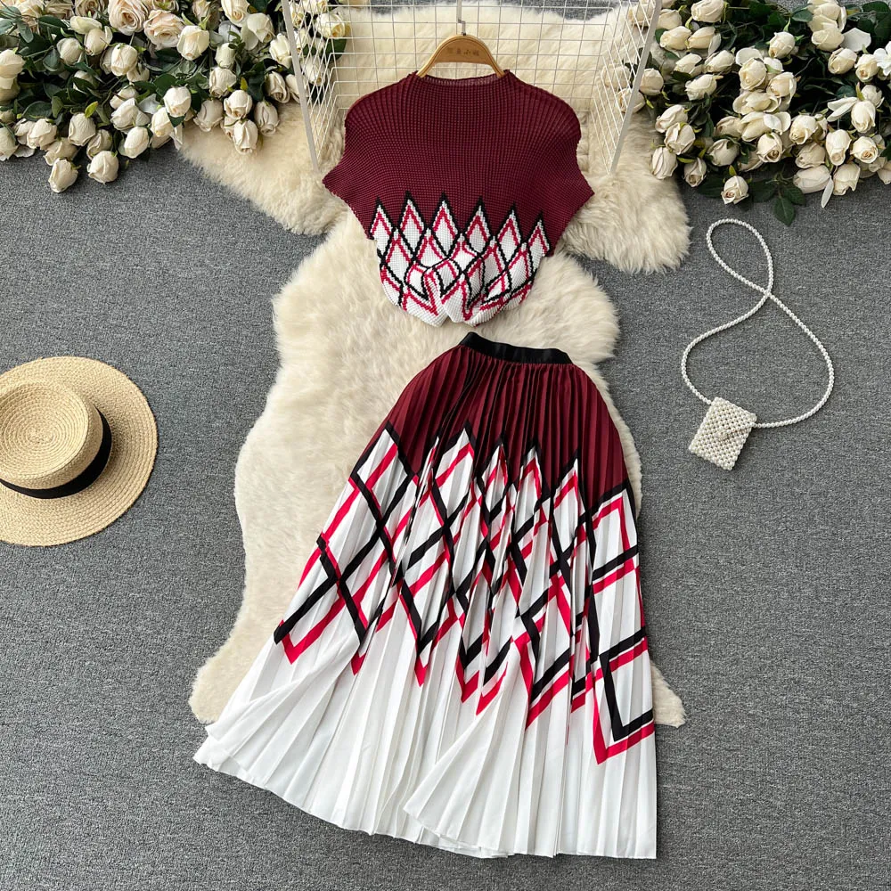 Elegant Two Piece Dress Set For Women Round Neck... From Join3, $47.45 | DHgate.Com Elegant Two Piece Dress Set For Women Round Neck... From Join3, $47.45 | DHgate.Com