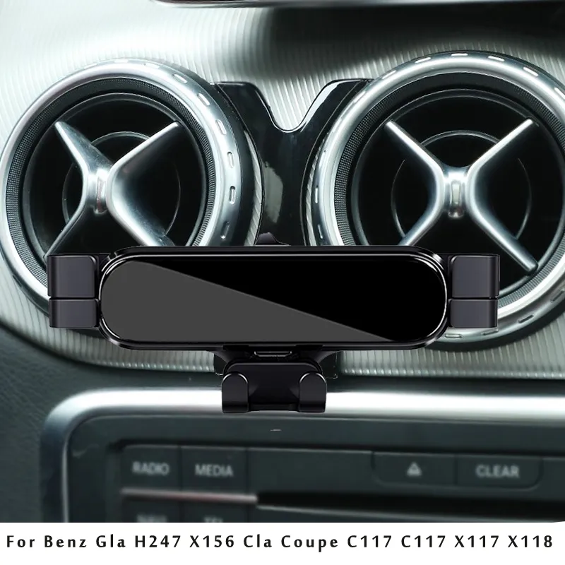 Mercedes için Ayarlanabilir Araba Telefon Montaj Tutucu Benz Gla H247 X156 CLA Coupe C117 C117 X117 X118 2019 Araba İç Aksesuarları
