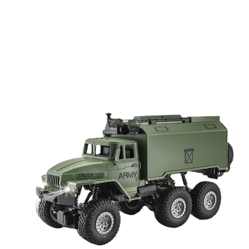 سيارة التحكم عن بُعد 1:16 Transfer Truck Truck 4 Wheel Drive Soviet Ural Militar