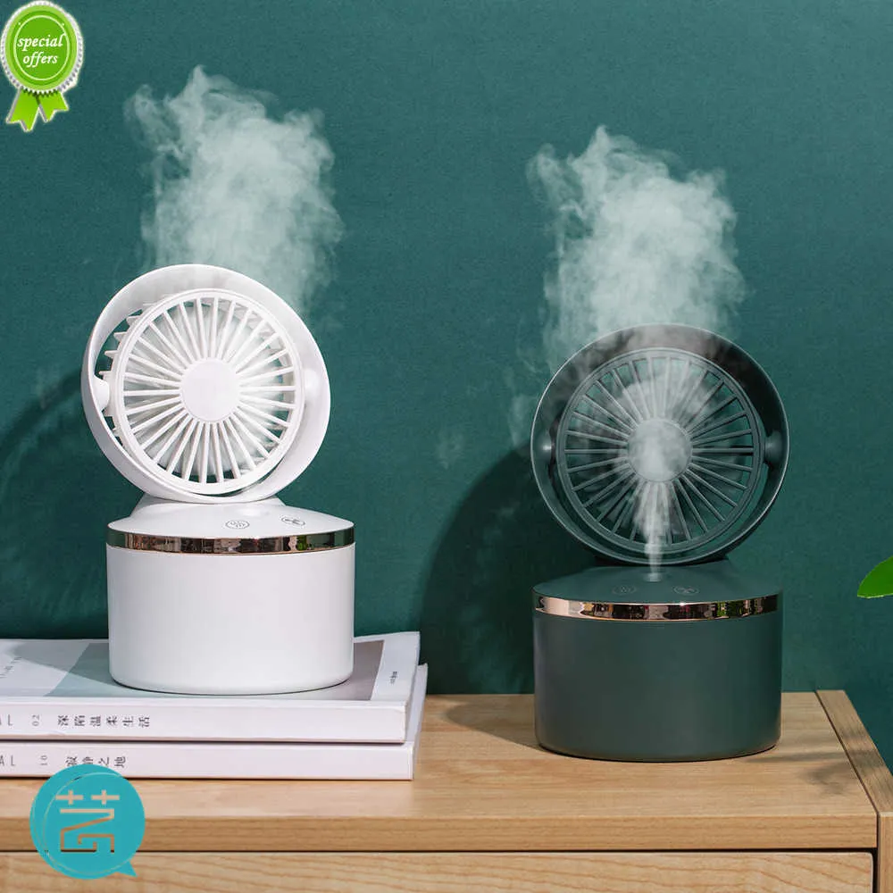 New Spray Fan USB Home Office Replenishment Humidifier Fan Hesktop Fan Mini Water Mist Fan