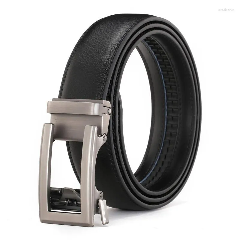 Belts Ta-weo Business Alloy Automatic Buckle Men Leather Cinturones Para Hombre Fashion Waistband Belt
