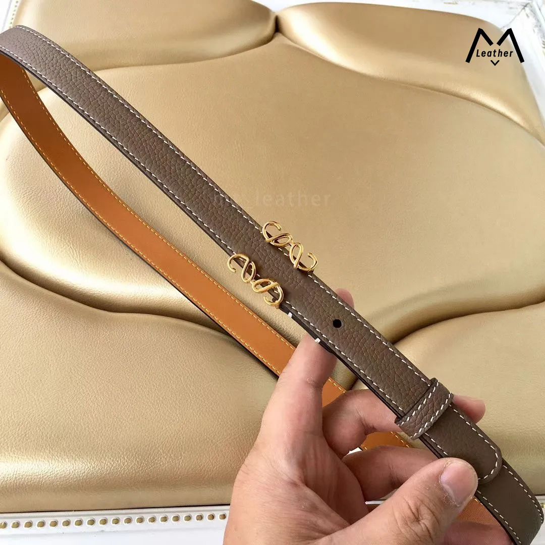 Womens designer belt thin belts for women Genuine Leather Luxury Fashion Classic Waist 4 colors Width 2.0cm size 95-115cm woman Lychee pattern thin Waistband