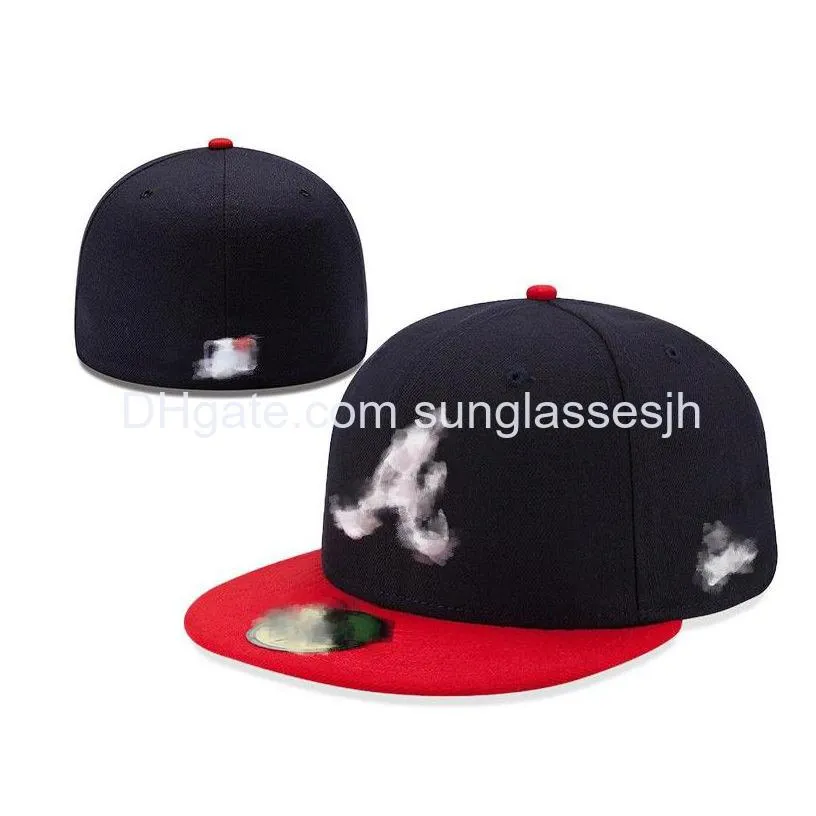 2023 fitted hats snapbacks hat adjustable baskball caps all team logo top quality outdoor sports embroidery cotton flat closed beanies flex sun cap mix order sizes
