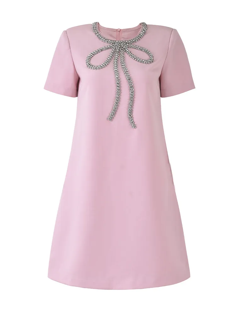 Sandro Casual Pink Bow Short Skirts - Basic Lightweight Summer Dress Skirt  from Dhgate Basic & Casual Dresses - price 66.63