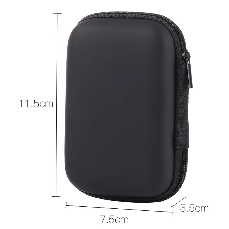 EVA Zipper Earphones Earbuds Hard Cases Box Carrying Storage Bags Pouch Portable PU Cover Holder For Card USB Cable Stereo Bluetooth Headset dh966