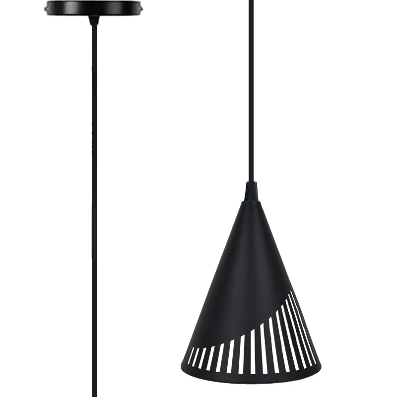 Lampade a sospensione a cavo E27 Industrial Changdelier Paralume in metallo Decorazioni per la casa Tavolo da bar 1M 1.5M 2M Linee di filo Lampadario per sala da pranzo