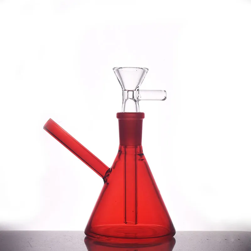 Rig/barboteur de narguilé de bang en verre portatif pour fumer le tuyau d'eau avec le bol d'herbe sèche de tige de 14mm mâle
