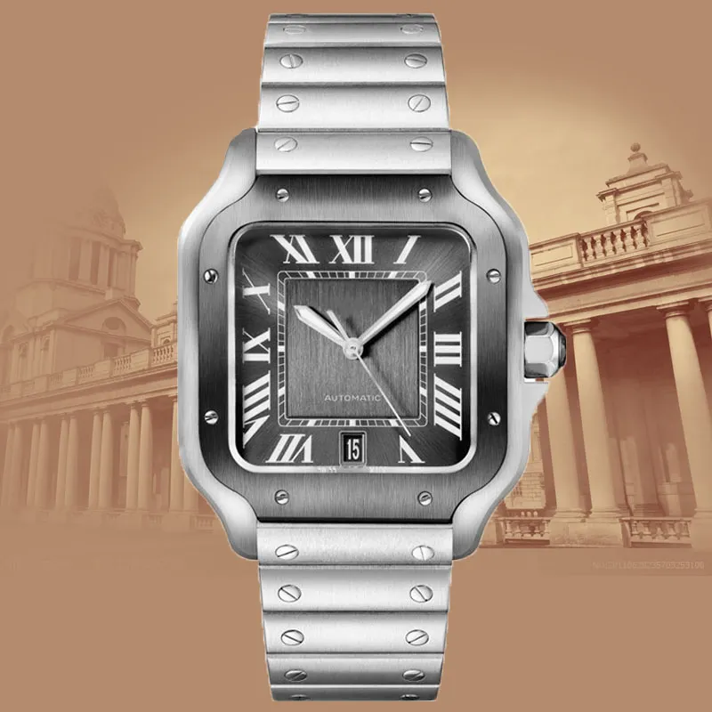 męskie zegarki biznesowe automatyczne zegarek zegarków ze stali nierdzewnej szafirowe wodoodporne luksusowe designerskie zegarki zbiorniki ruchowe zegarki zegarki miłośnicy