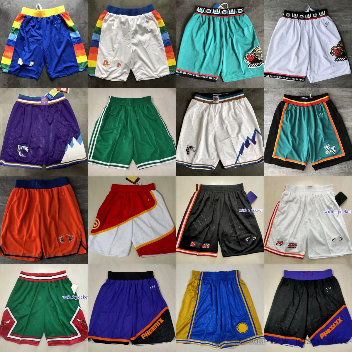 Classic Retro Mesh Basketball Shorts Mens Breathable Gym Training