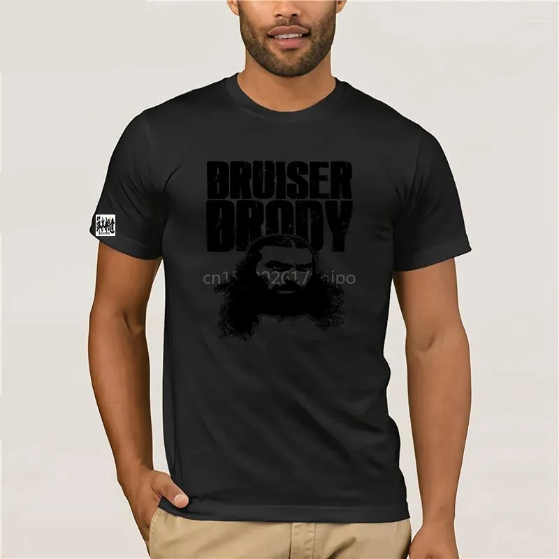 Koszulki damskie Oldskool Wrestler Bruiser Brody Art Quality Shirt Full Front