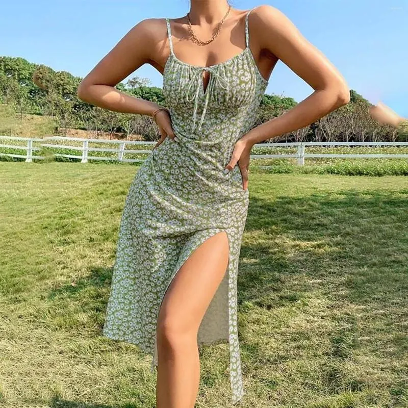 green maxi dress summer Dark green maxi halter summer party dress 5172 main image 1