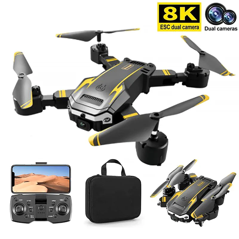 Novo S6 Drone GPS 5G WIFI 8K Drone HD Câmera Dupla FPV RC Drone Bstacle Prevenção Dobrável Quadcopter Rc Distância 3000M Presente Brinquedo