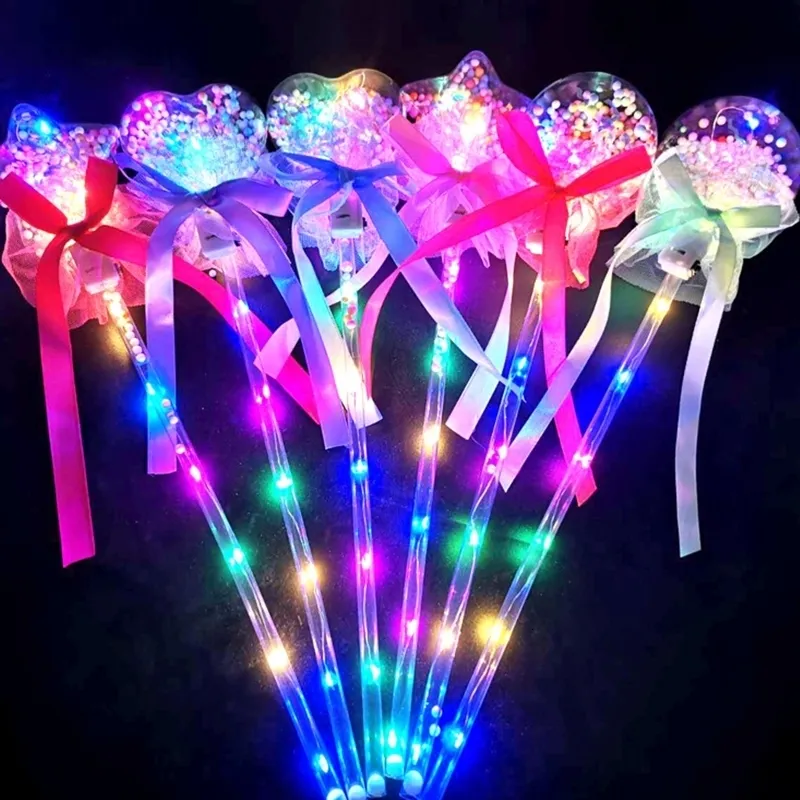 Bâtons Lumineux LED Glow Up Baguette Magique LED Bâton Jouet w Lumière Colorée Rave Rally Enfant Jouet 230621