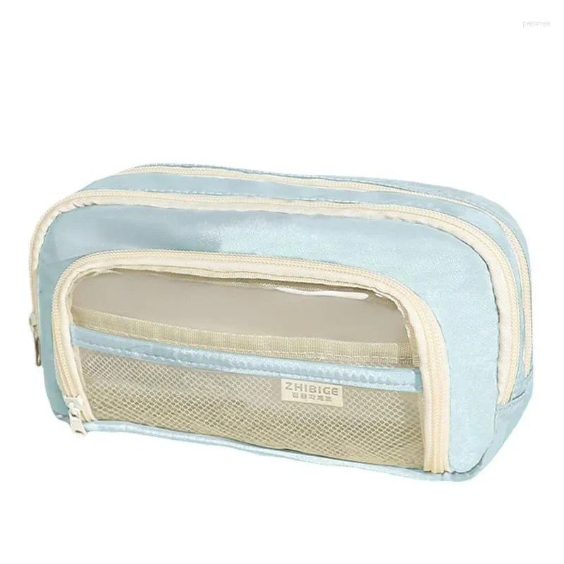 Large Pencil Pouch for Women Aesthetic Pencil Case Clear Pencil Box Pencil  Bags 