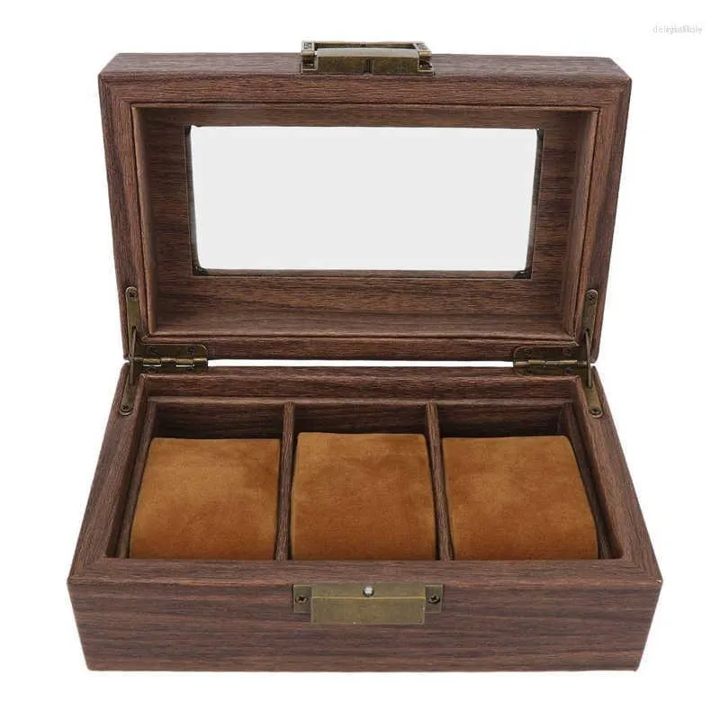 Vintage Wooden Watch Display Case With Pattern For Watch Box For Men From Irisalillow, 29.11