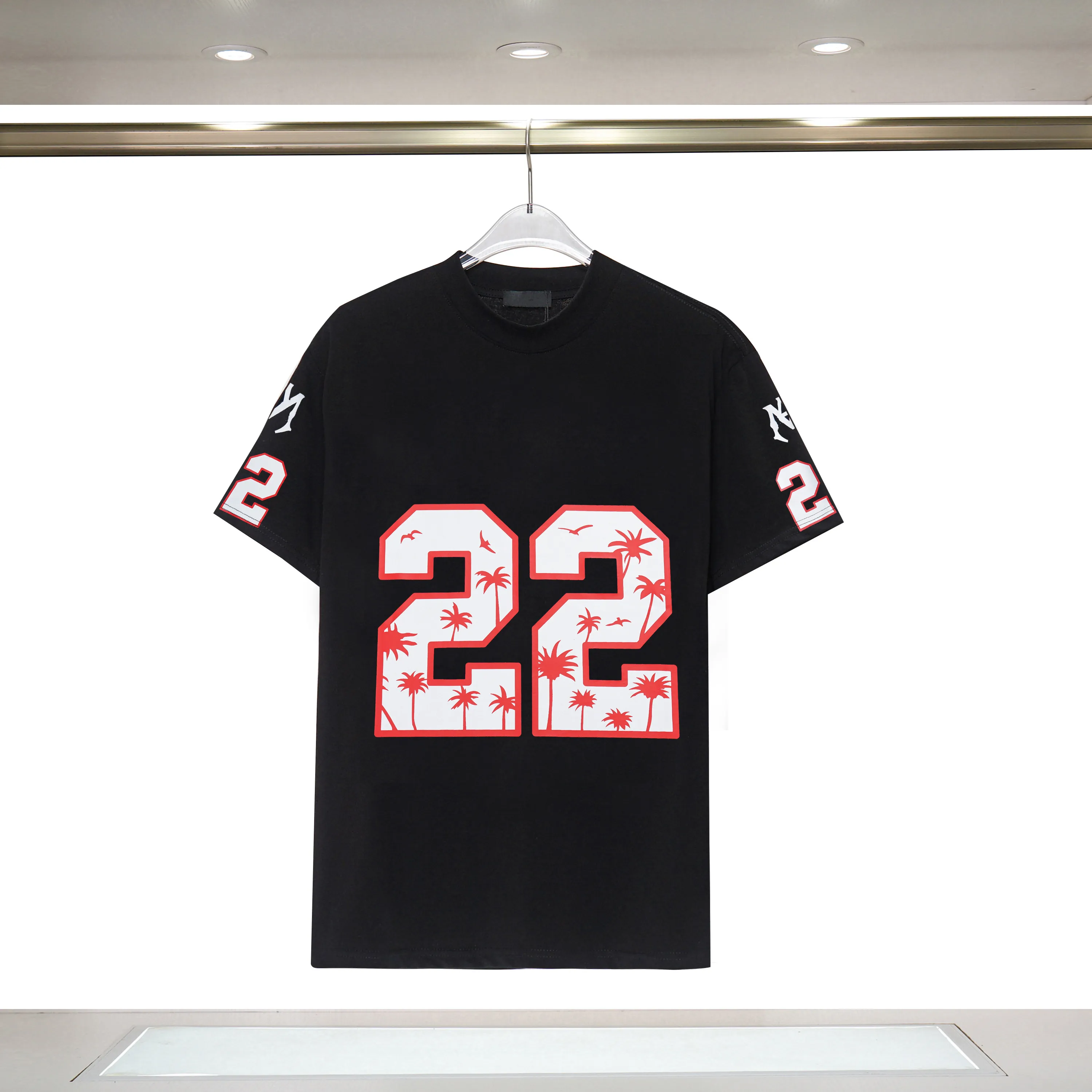 Men's Designer Stylist T Shirts Fashion OVERSIZED 22 FOOTBALL TEE Mens Women Short Sleeved Hip-Hop Streetwear Cotton T-Shirts