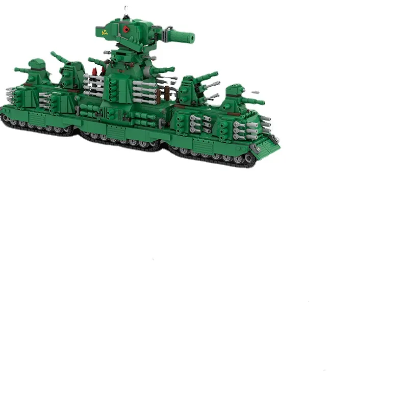 MOC Military Kv44 Pojazdy Zabawki Model zbiornika ciężkiego Zgromadzone bloki konstrukcyjne II wojna