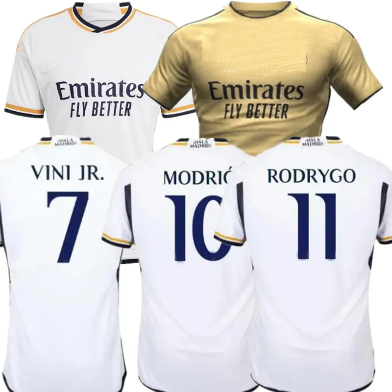 2023 CAMAVINGA VINI JR maillots de football 23 24 REAL MADRIDS BENZEMA RODRYGO RUDIGER MODRIC MARCELO ASENSIO BELLINGHAM VALVERDE Football hommes enfants chemise uniformes