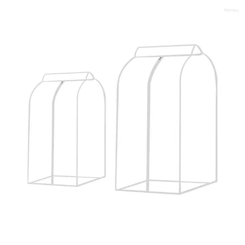 Boîtes de rangement suspendus vêtement sac fenêtre transparente armoire placard vêtements pochette étui organisateur manteau costume cache-poussière protecteur E7CB