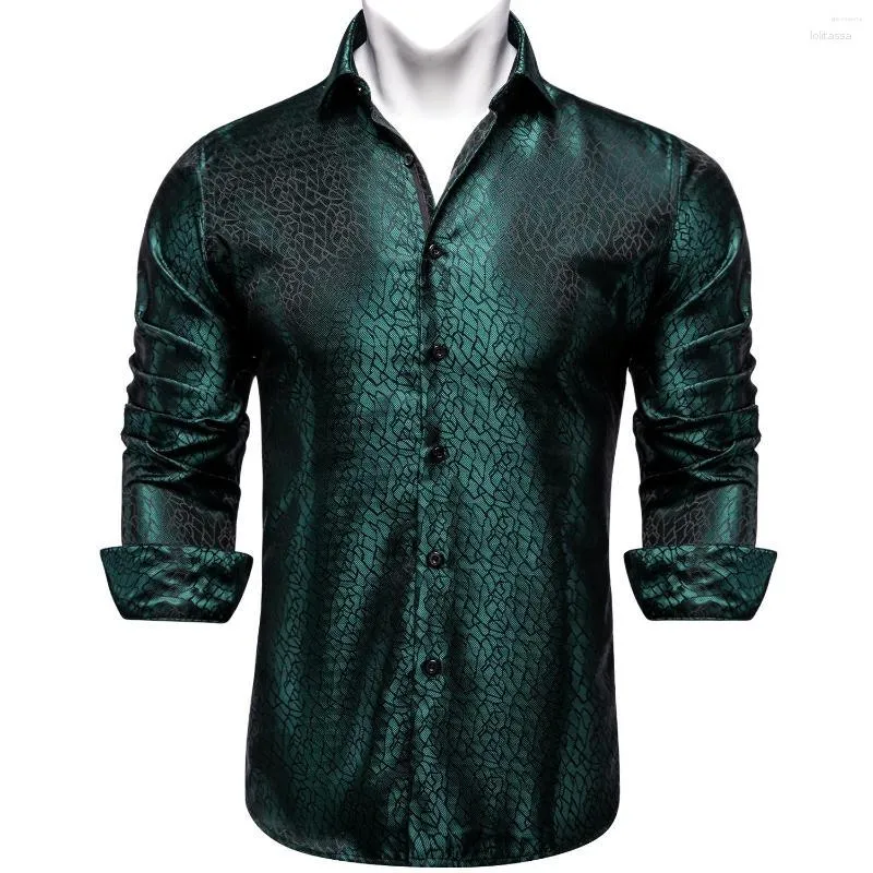 Hommes chemises décontractées hommes de haute qualité vert homme tenue de club mode rayé mariage pour marié formel manches longues hommes chemise cadeaux