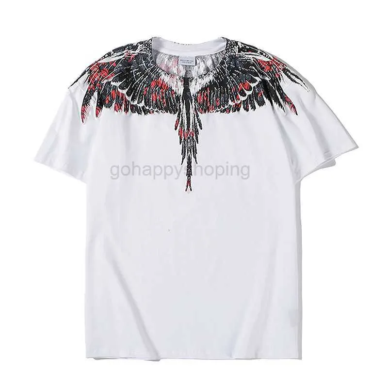 Chaopai Mb Wing T-shirt Homme et Femme Marcelo Classique Imprimé Plume Manches Courtes Summerbfy3 1Y5M6