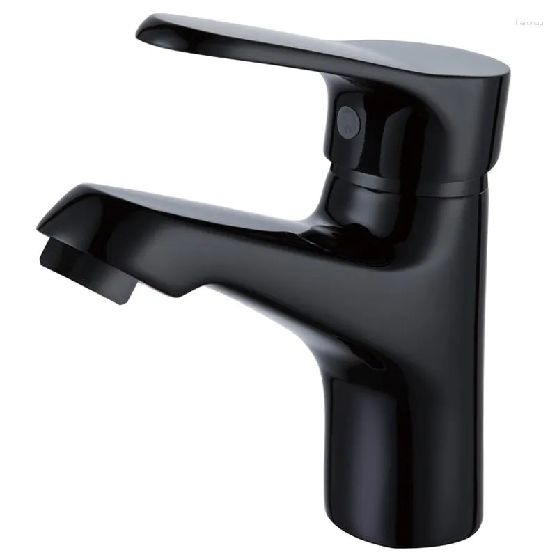 バスルームシンク蛇口Skowll Vanity Faucet Single Handle Hole Basin Mixer Tap Matte Black HG-271