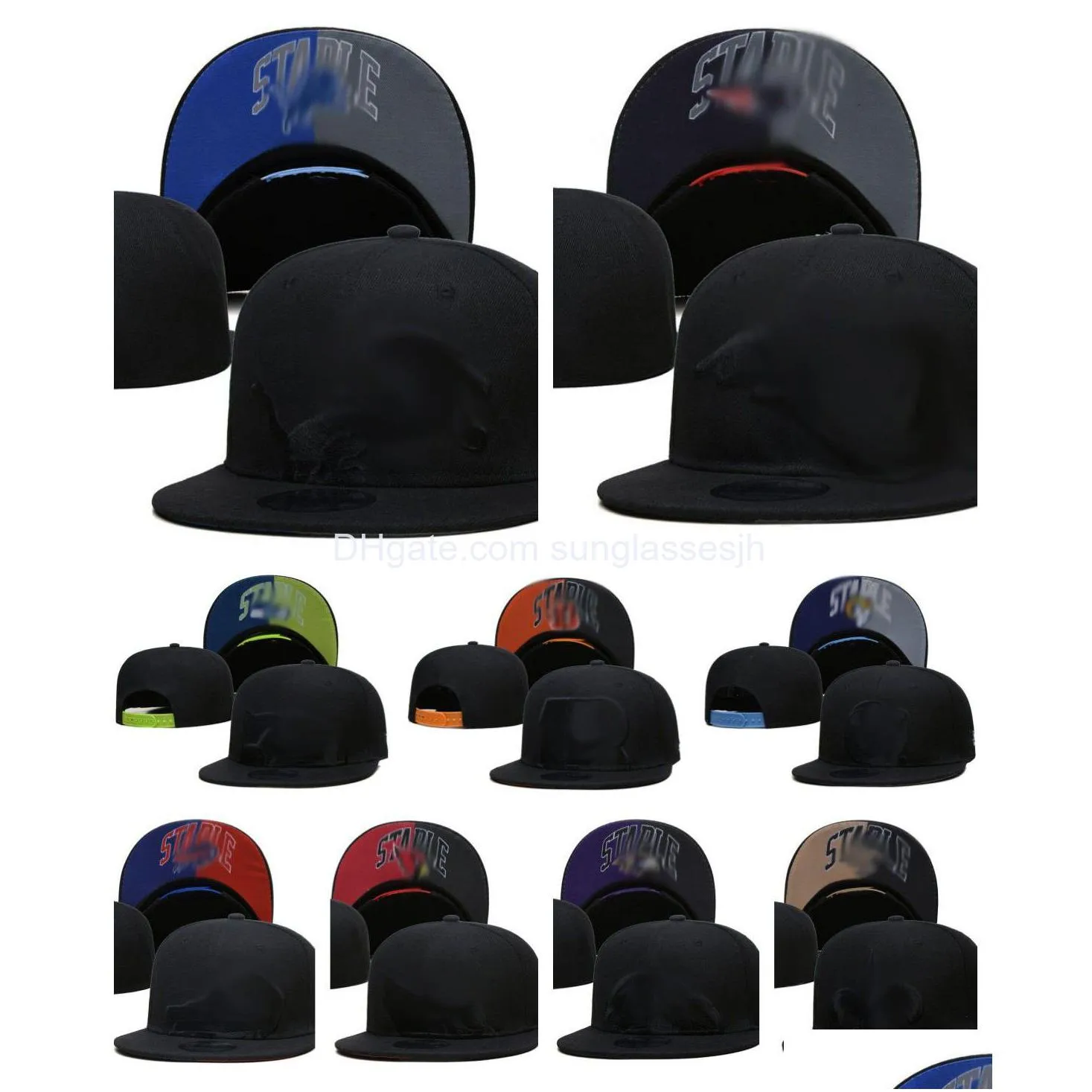 Casquettes de baseball Chapeau de designer classique Snapbacks Tous les chapeaux de sport d'équipe Snapback Broderie Mesh Coton Lettre Bonnets Casquette de football ajustée Dhzfe