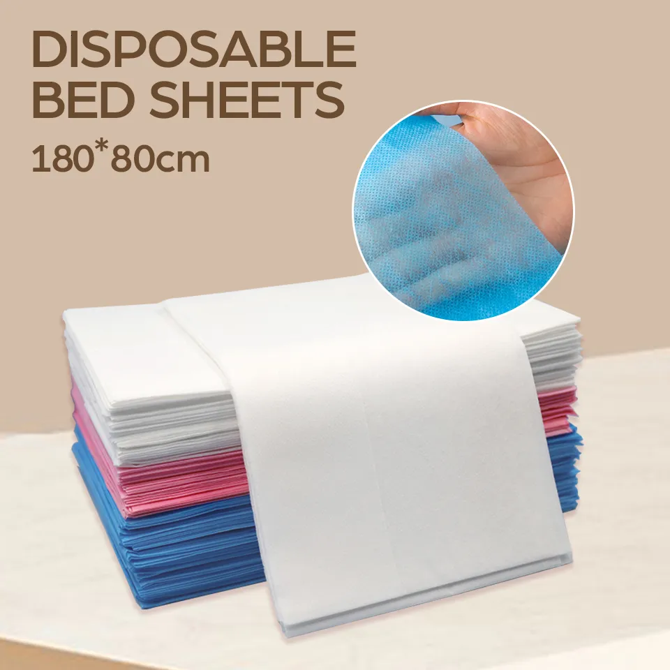 Other Health Beauty Items 1020100pcs Disposable Non-woven Bed Sheets Cover 180*80cm for Tattoo Massage Eyelash Extension Bed Beauty Spa Salon Clean 230621