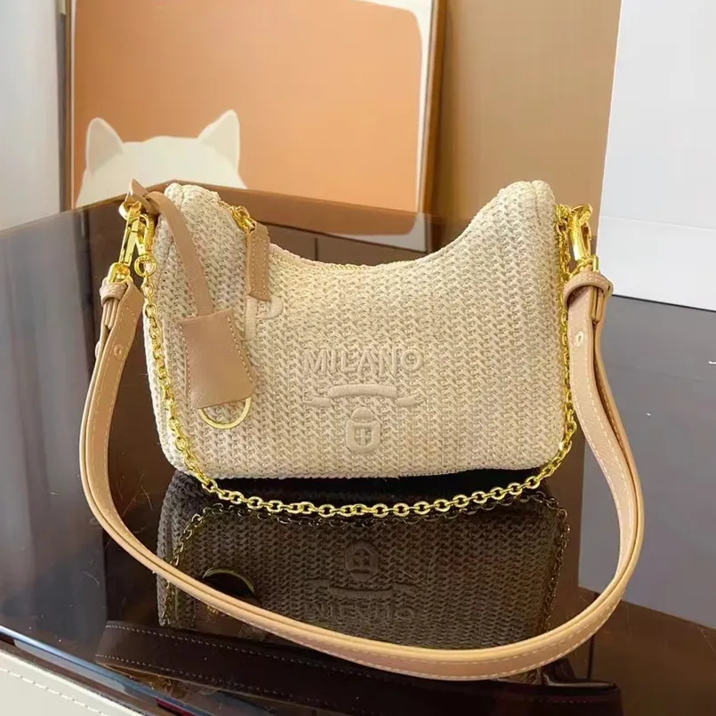 Raffias Designer Celiny Luggage Straw Beach Bag Womens Luxury Underarm