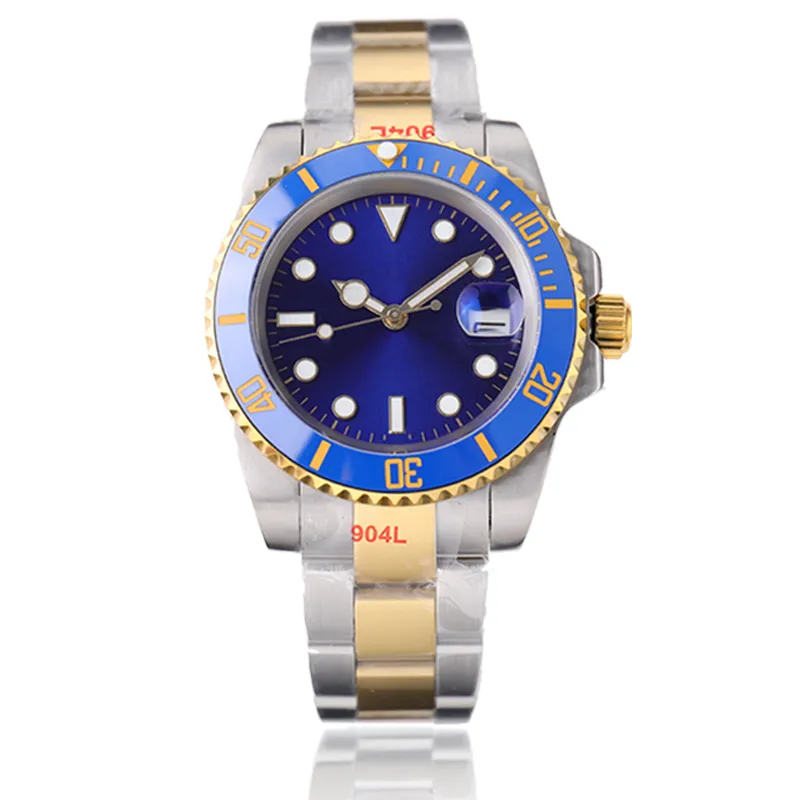 męskie zegarki designerskie zegarek mechaniczny ceramika 40 mm Pełne zegarek ze stali nierdzewnej Sapphire Luminous Watch Business Casual Montre de Luxe Dhgates