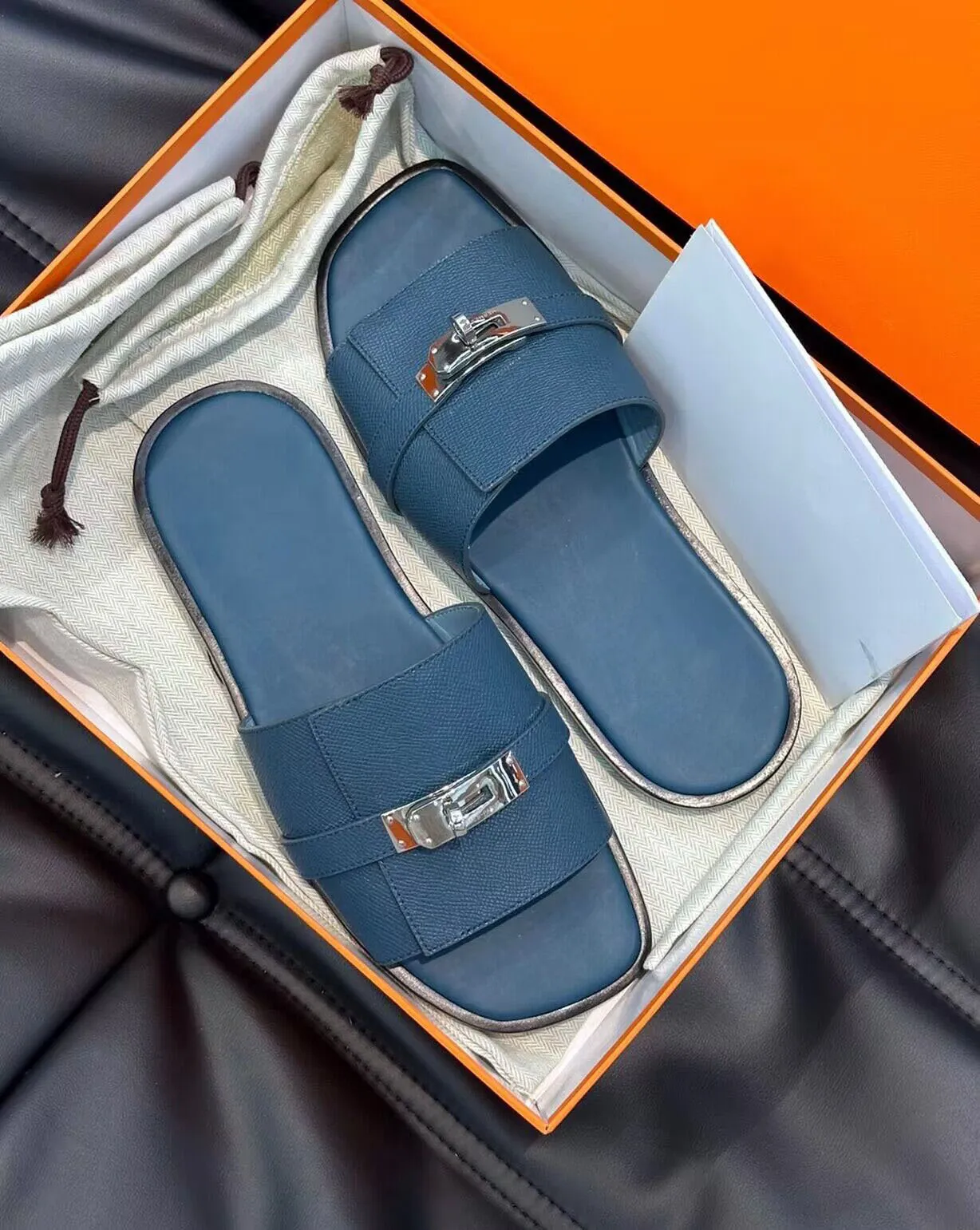 Luxury Leather Sandals for Men - Summer Comfort Slides