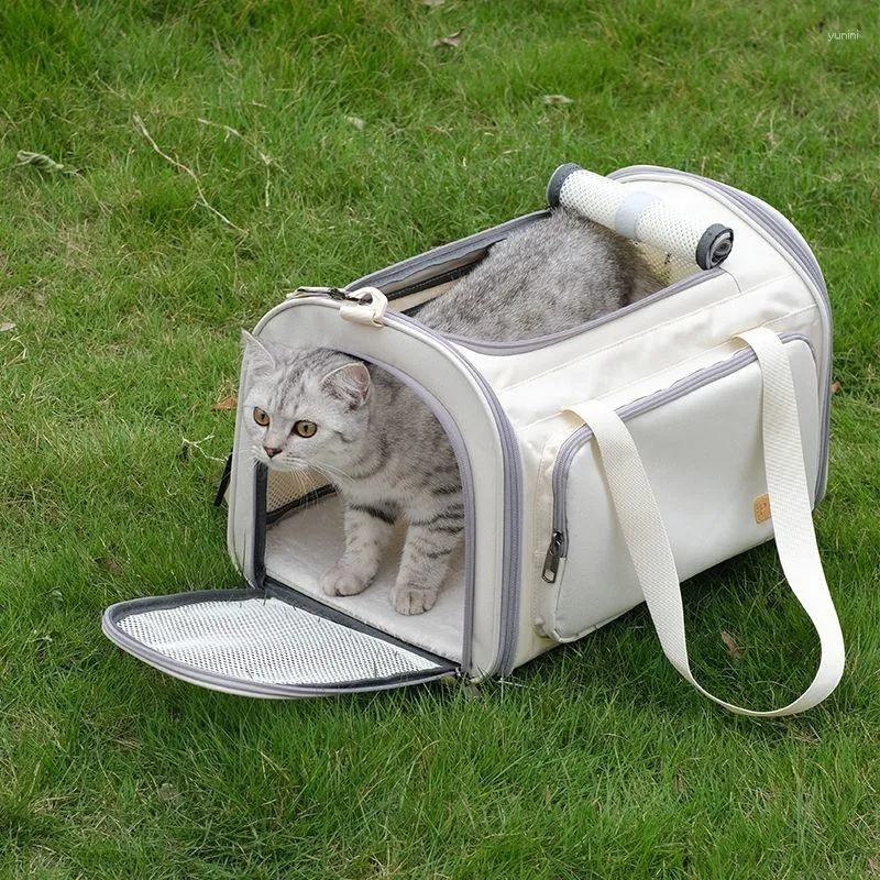 Portable Pet Carrying Bag For Cats And Dogs Breathable Travel Handbag