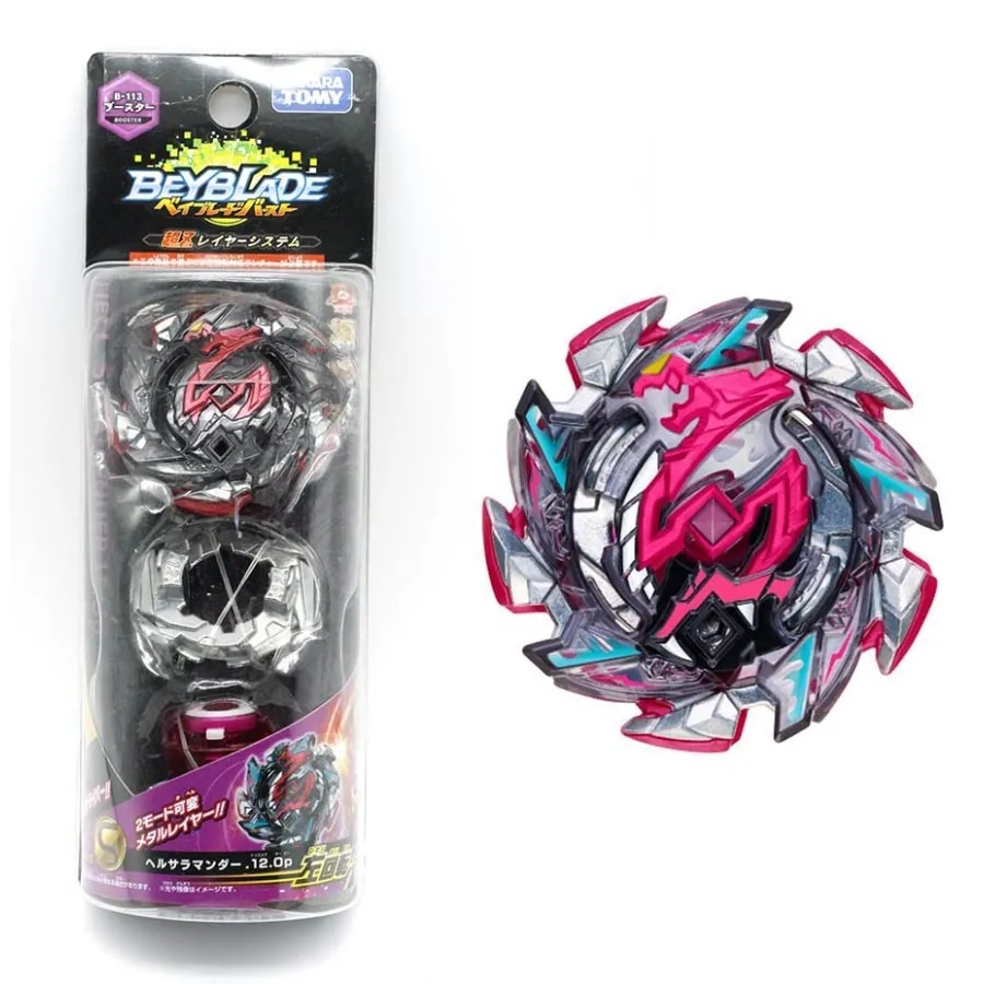 Spinning Top Original Tomy Beyblade Burst Beyblade Launchers Beyblade Toys Hell Salamander 12 Operate B196 B195 B193 B192 B191 B185 230621