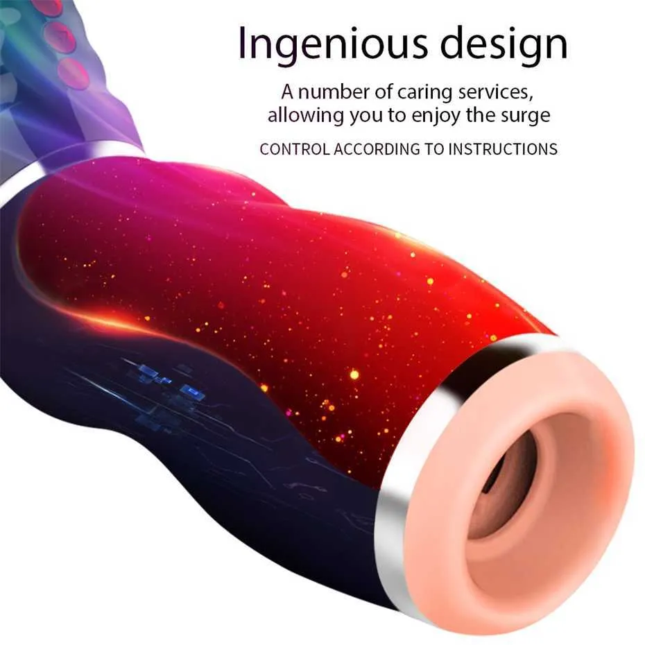 Rogge LG362 tasse d'avion d'aspiration entièrement automatique par vibration chauffant le sexe oral sucer le jouet masculin