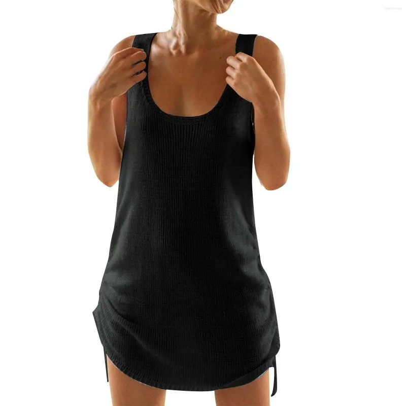 Casual Dresses Women's Dress Solid Color Halter Slip for Women Business Wrap Maxi