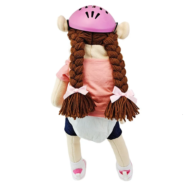 60cm Giant Jeffy Feebee Puppet Plush Hat Game Toy Girl Cartoon Hand Puppet  Plushie Doll Talk Show Party Props Christmas Gift