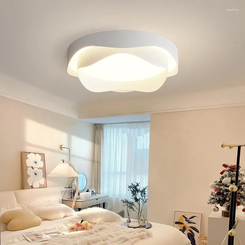 Światła sufitowe lampa sypialnia nowoczesne proste kształt róży mistrz lampy nordyckie badanie