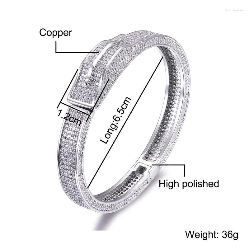 Bangle Hip-Hop Men Gold Color Micro micro Zircon Bracelet Out Crincy Miami Braclete Chain Hip Hop for Raym22