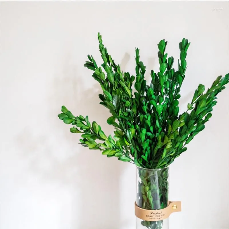 Decorative Flowers Artificial Plants Everlasting Boxwood Headdress DIY Leaves Wedding Party Decoration Home Decorations