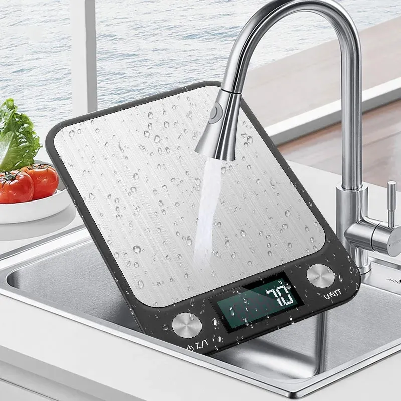 Digitale Keuken Voedsel Weegschaal 5kg/1g 10kg/1g Multifunctionele LCD Display Meetinstrument Hoge precisie Koken Bakken Sieraden Weegschaal ZL0578 Hoogste kwaliteit