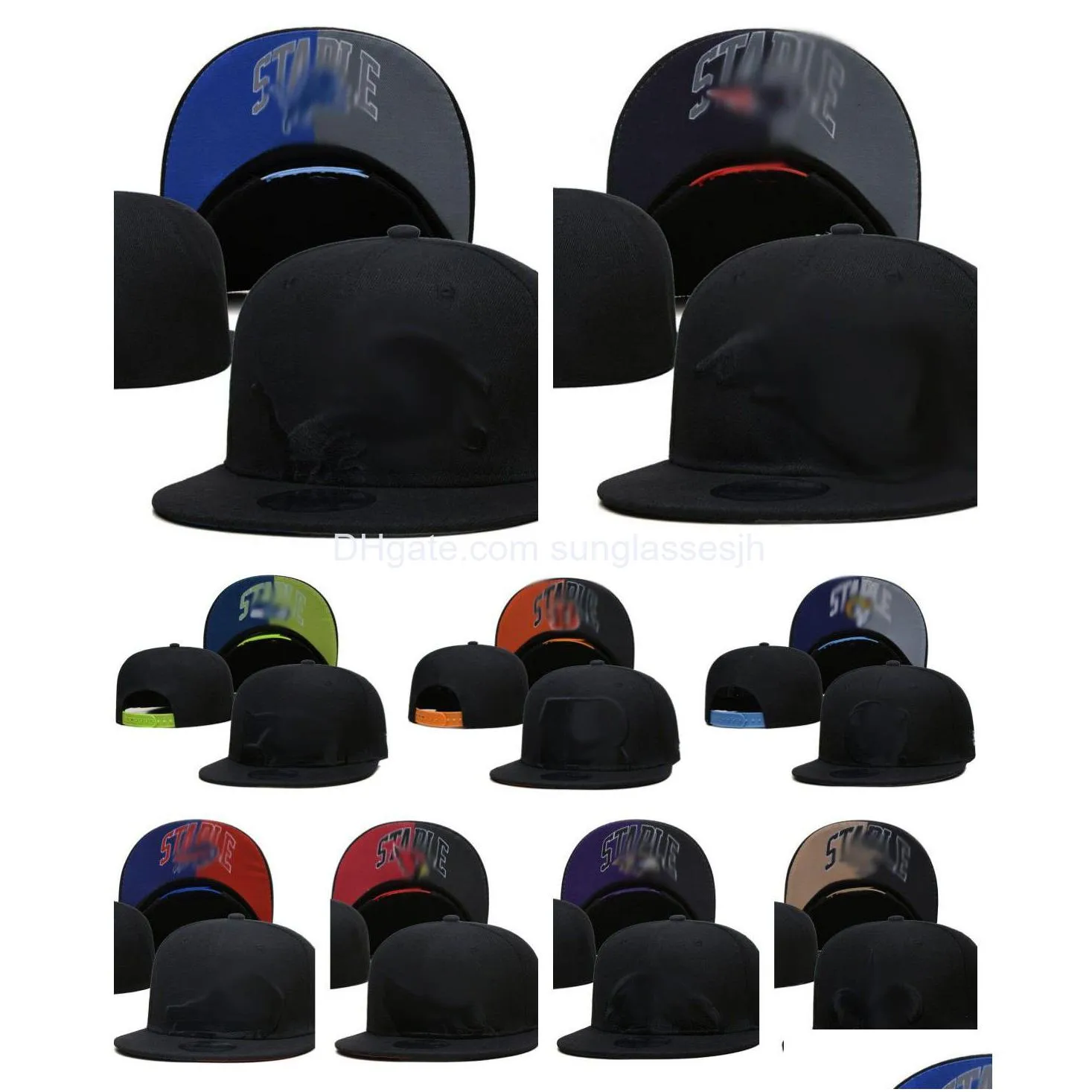 Bola Caps Classic Designer Hat Snapbacks Todos Team Sport Chapéus Snapback Bordado Malha de Algodão Carta Beanies Equipado Futebol Cap Dhgh4