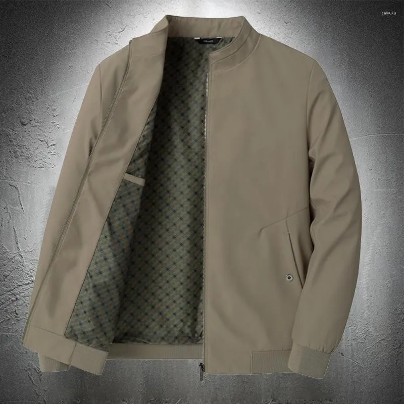 メンズジャケット春と秋のジャケットメンカジュアルブレザー軽量ワークウェア服ファッションソリッドカラービジネスコート