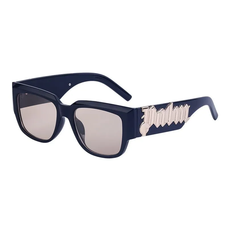 Palmwinkel Sonnenbrille für Frauen Männer Designer Sommerschatten Polarisierte Brille Big Breal Schwarzer Vintage Palmwinkel Sonnenbrille von Frauen männlich 682