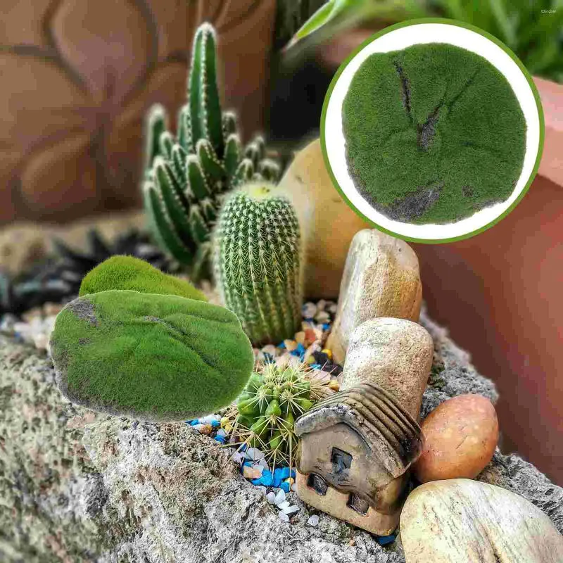 Decoratieve bloemen Mos MOSS MICRO LANDSCAPE Decor Lawn Artificial Landscaping Turf Fake Grass Mini Garden Green Decorations