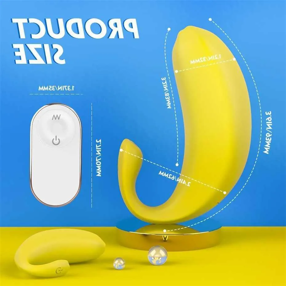 S219-2 Banana Shaker Women's Fun Wireless Remote Control Vibration Massager Vuxen leksak 75% rabatt på onlineförsäljning