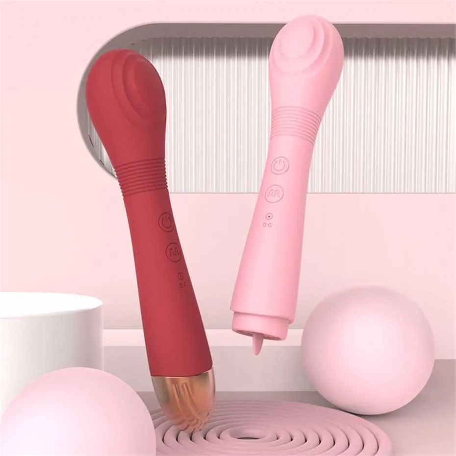 楽しい製品女性用舌デバイスのためのダブルバイブレーター大人のセックス75％オフオンライン販売