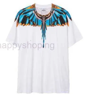 Mb Trendy Brand New Wings Manches Courtes Marcelo Classique Plume Hommes et Femmes Imprimé T-shirt07fk 5PV1W